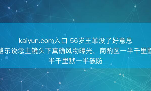 kaiyun.com入口 56岁王菲没了好意思颜滤镜，路东说念主镜头下真确风物曝光，商酌区一半千里默一半破防